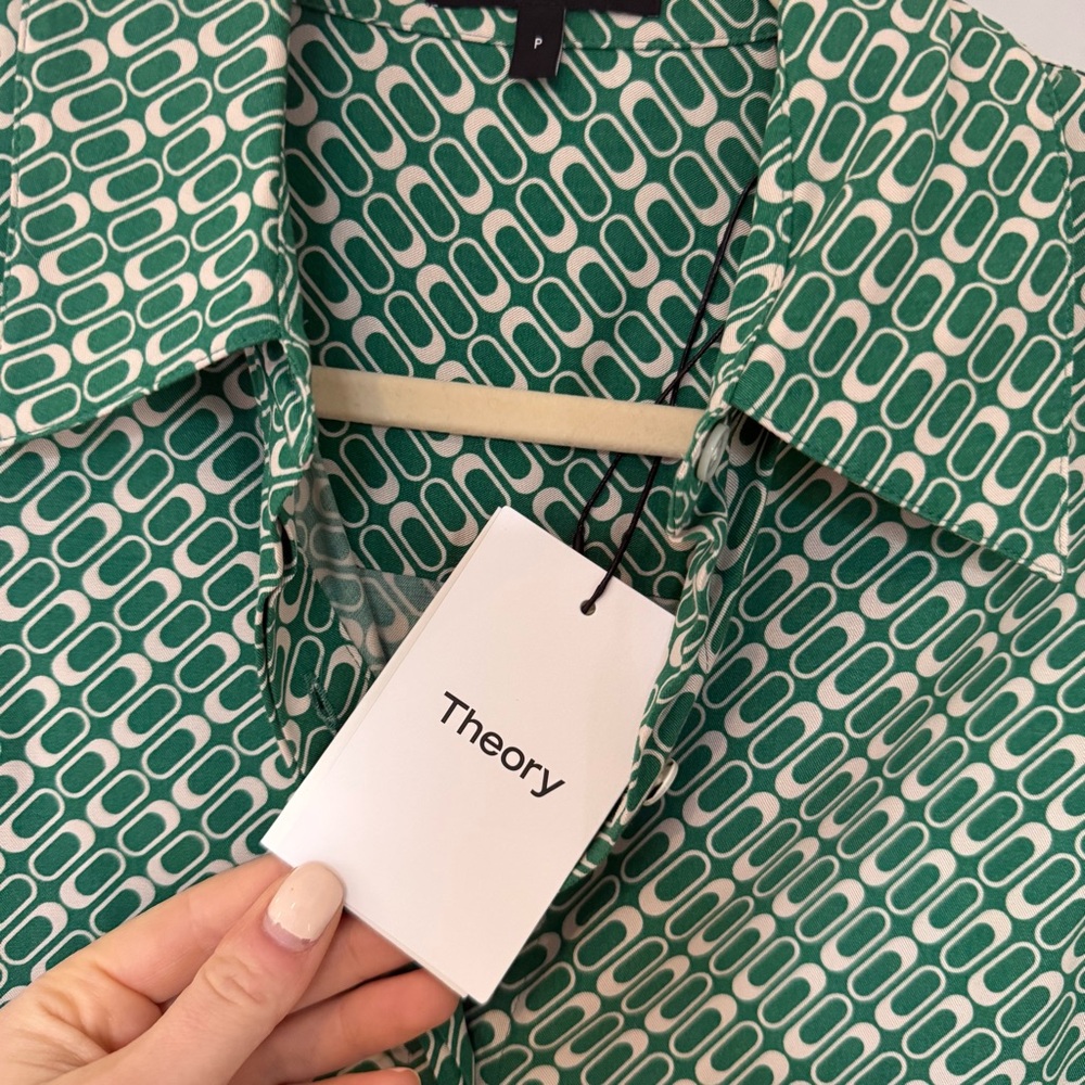 Theory Sunaya Printed Shirt - Picture 5 of 9